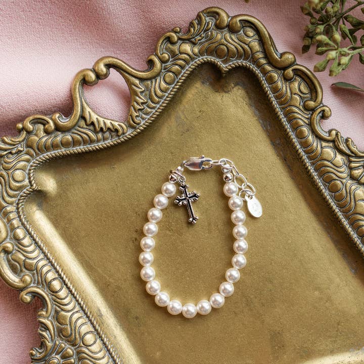 pearl baby bracelet sterling silver