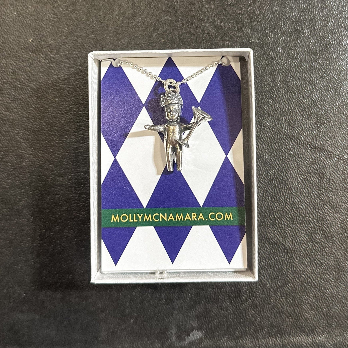 bacchus pendant mardi gras necklace