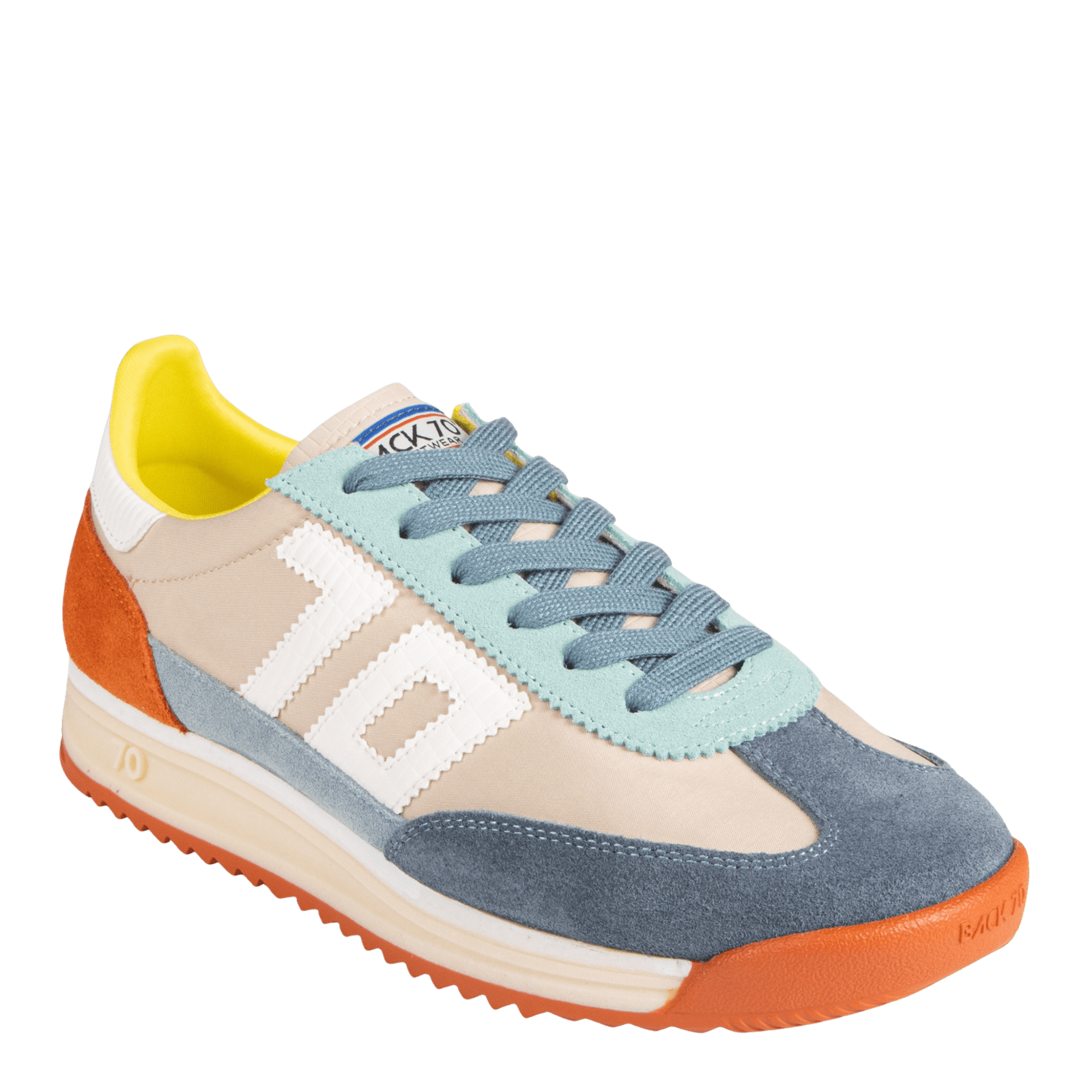 Back 70 Streetwear Back 70 Streetwear Barkley Jogger in Multi Blue Jean Orange - Little Miss Muffin Children & Home