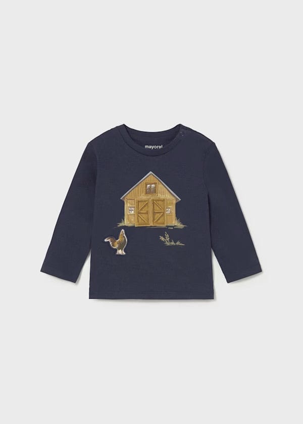 long sleeve barn shirt for boys