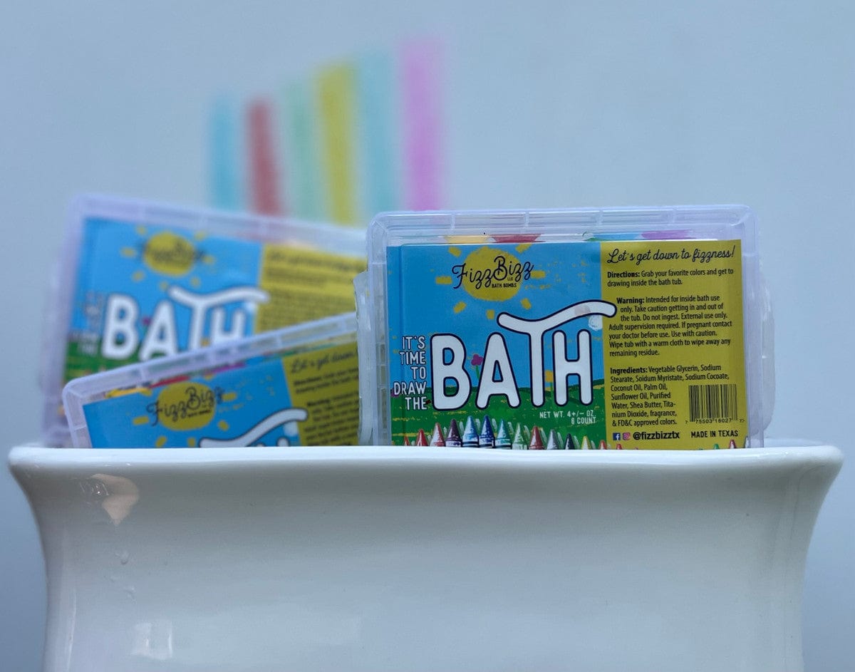 Fizz Bizz Fizz Bizz It's time to draw the bath! Bath Crayons - Little Miss Muffin Children & Home