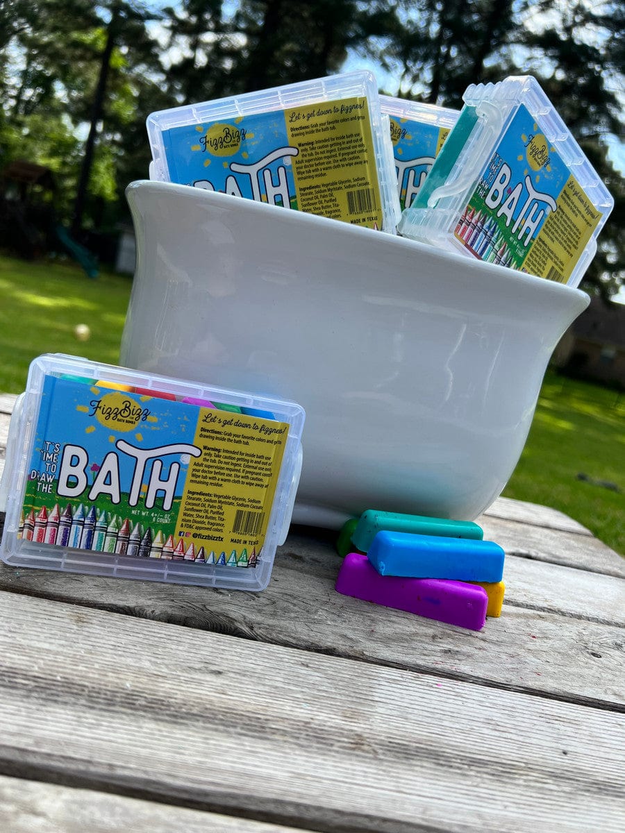 Fizz Bizz Fizz Bizz It's time to draw the bath! Bath Crayons - Little Miss Muffin Children & Home