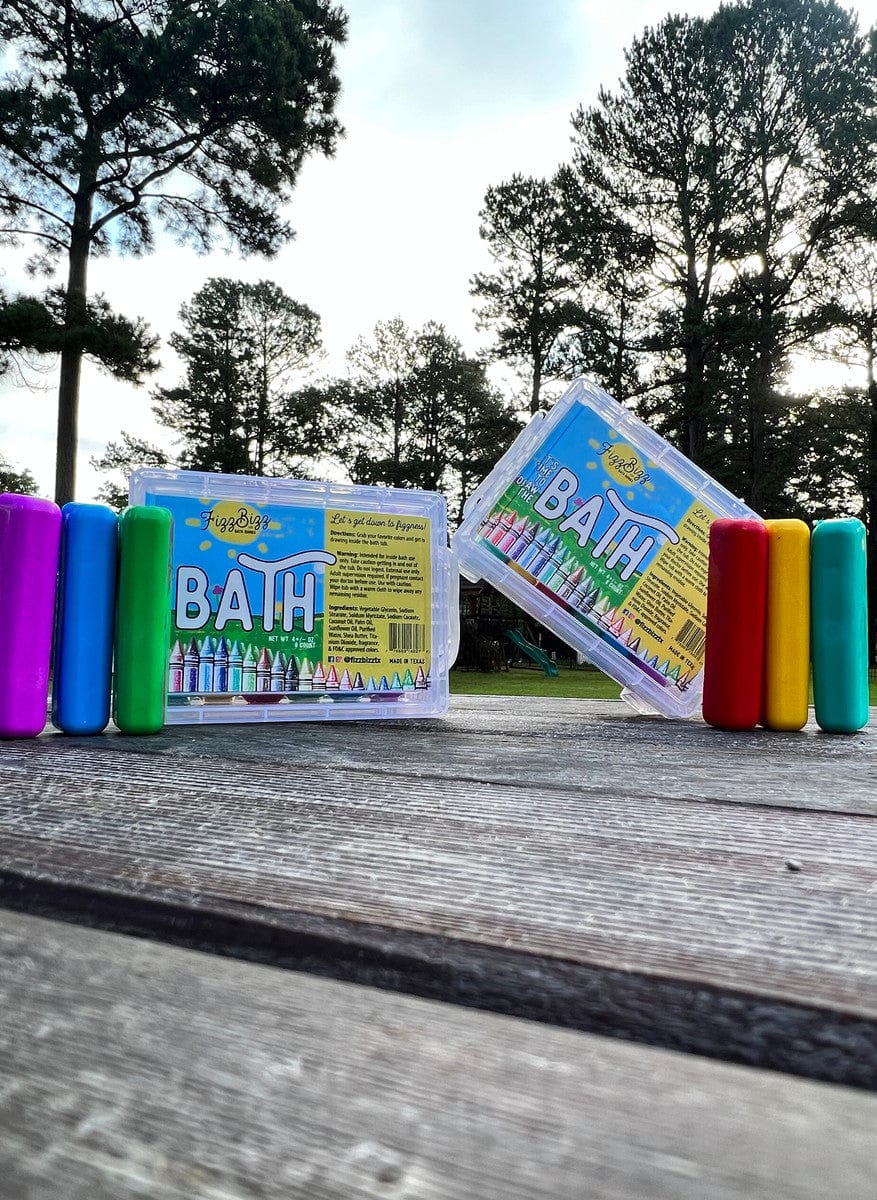 Fizz Bizz Fizz Bizz It's time to draw the bath! Bath Crayons - Little Miss Muffin Children & Home