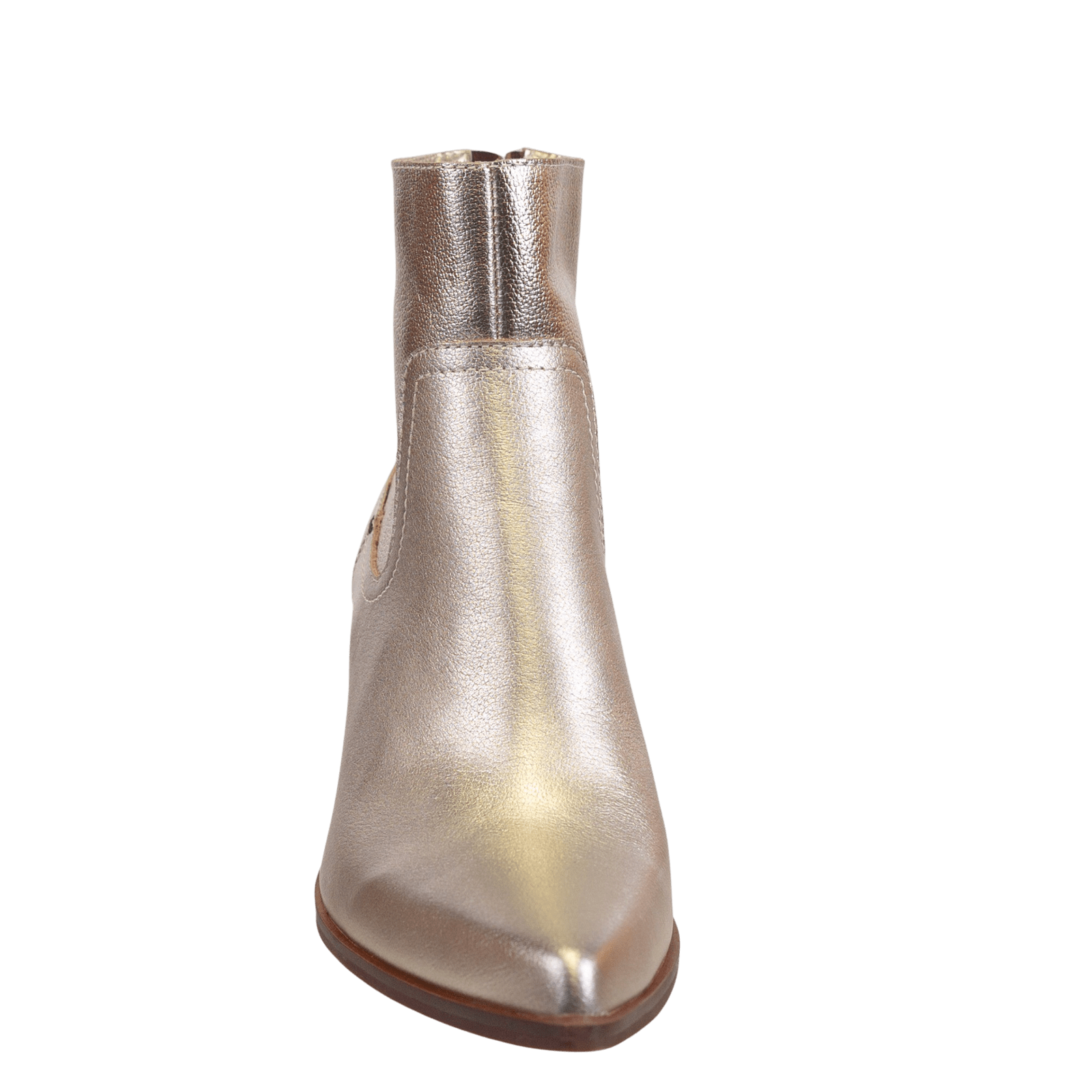 Naked Feet Naked Feet Baton Heeled Ankle Boots in Soft Gold - Little Miss Muffin Children & Home