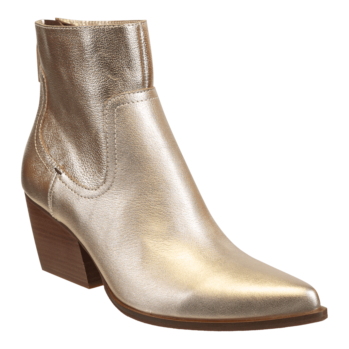 Naked Feet Naked Feet Baton Heeled Ankle Boots in Soft Gold - Little Miss Muffin Children & Home