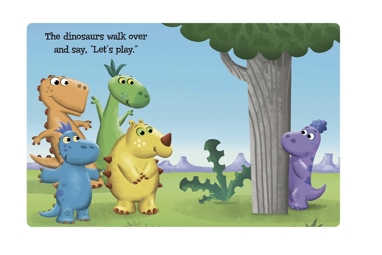 Little Hippo Books Five Little Dinosaurs - Chunky Padded Board Book - Little Miss Muffin Children & Home