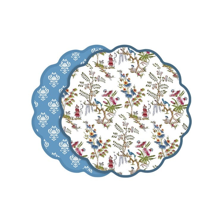 Vida Regency Chinoiserie Reversible Placemats Set of 4 Multi