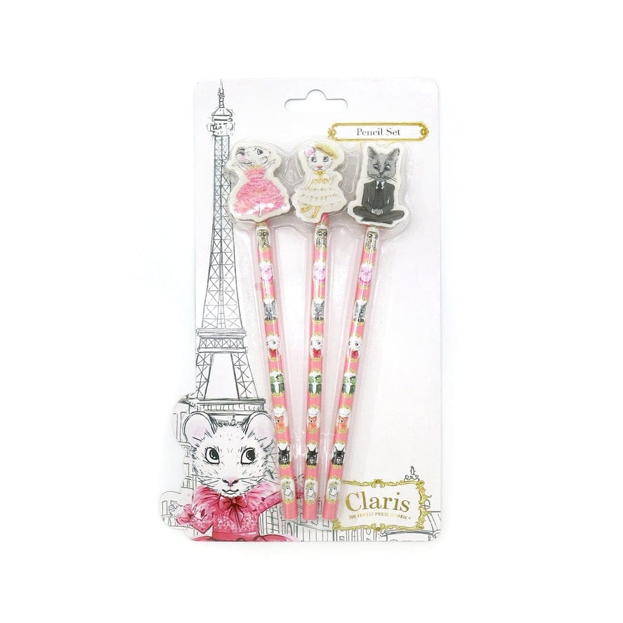 Bunnies by the Bay Bunnies By The Bay Claris The Mouse Magnificent Mess Pencil Set - Little Miss Muffin Children & Home