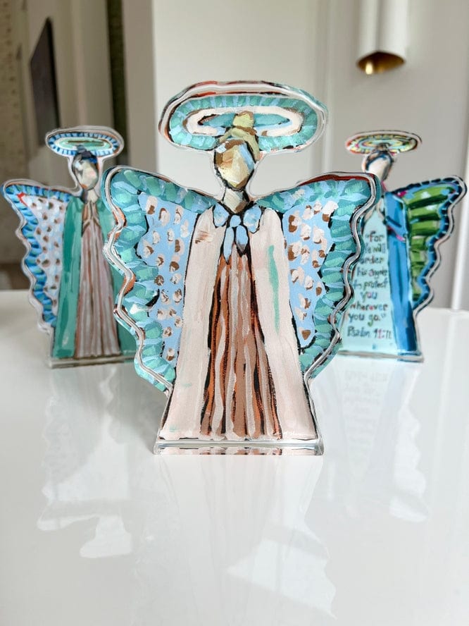 Chelsea McShane Art Chelsea McShane Art “Heavenly Angel Ii" Acrylic Small Shelfie - Little Miss Muffin Children & Home