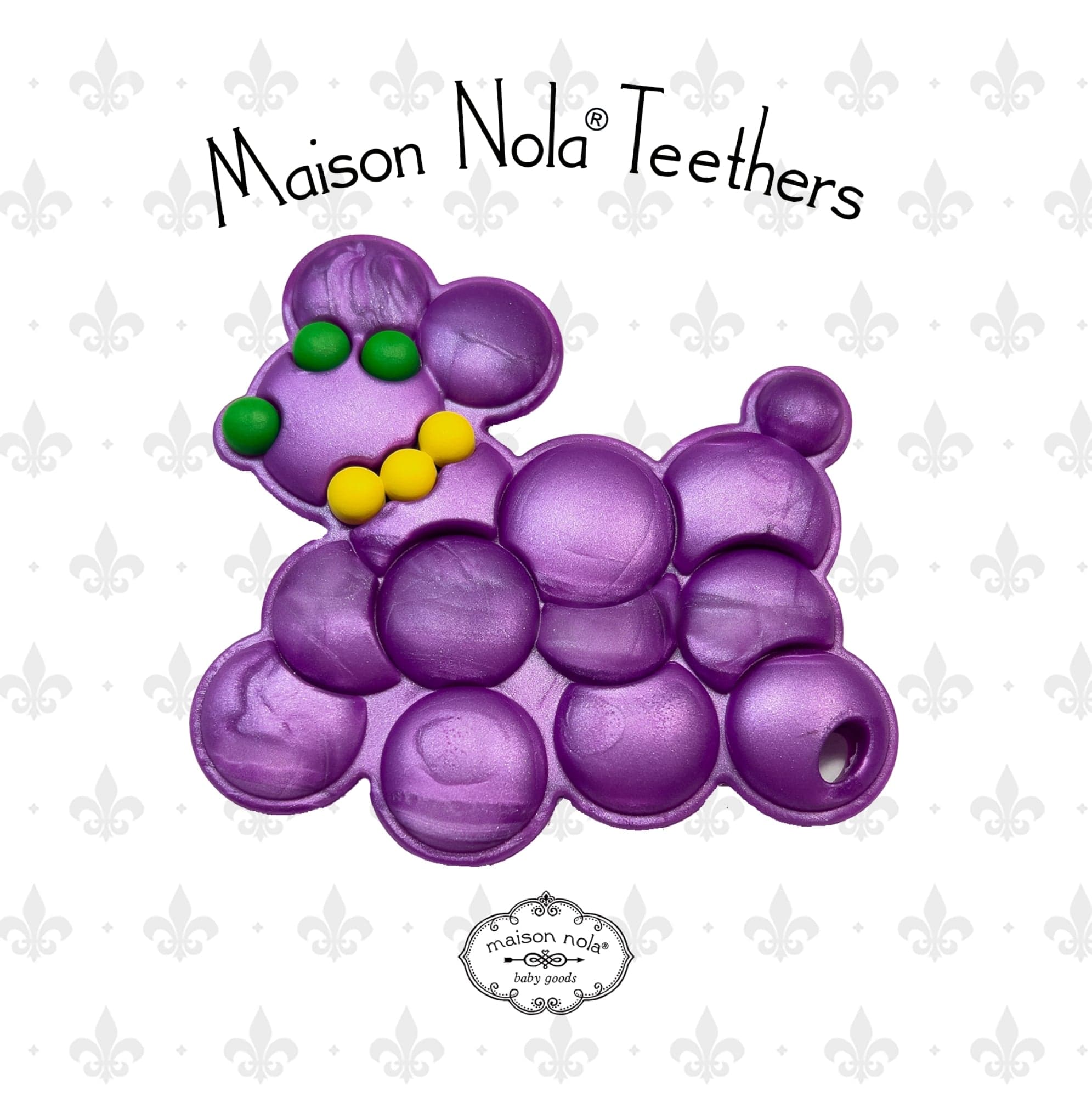 Maison Nola Maison Nola Bead Dog Silicone Teether - Little Miss Muffin Children & Home