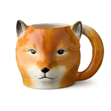 Winter Cabin 3D Woodland Animal Face 16oz Mug, 4 Available Styles