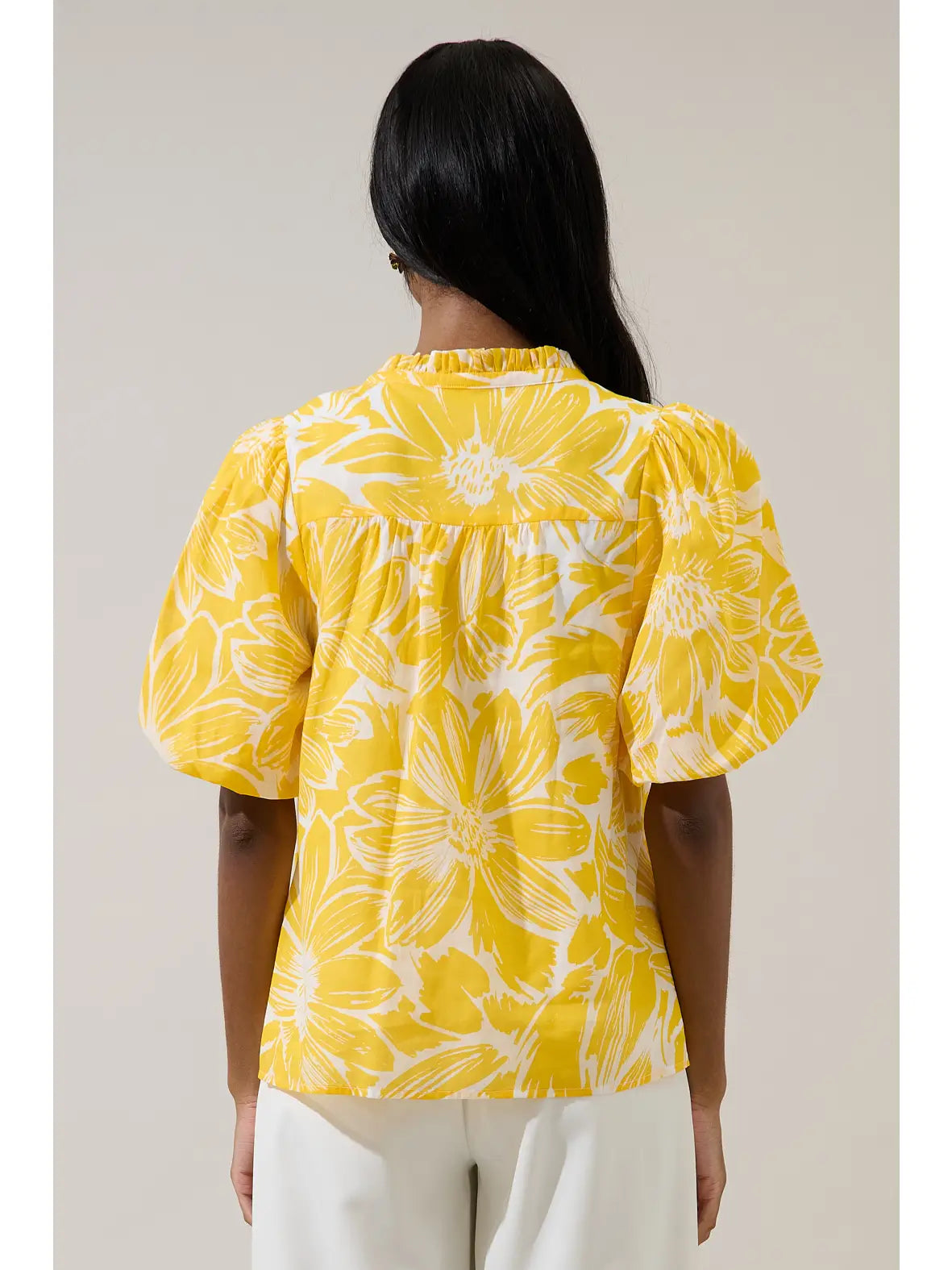 Joni Floral Idara Button Down Top