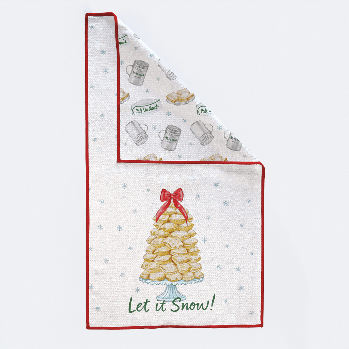 Let it Snow! Beignet Tree Kitchen Towel