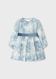 Mayoral Usa Inc Mayoral Belted Jacquard Printed Dress - Little Miss Muffin Children & Home
