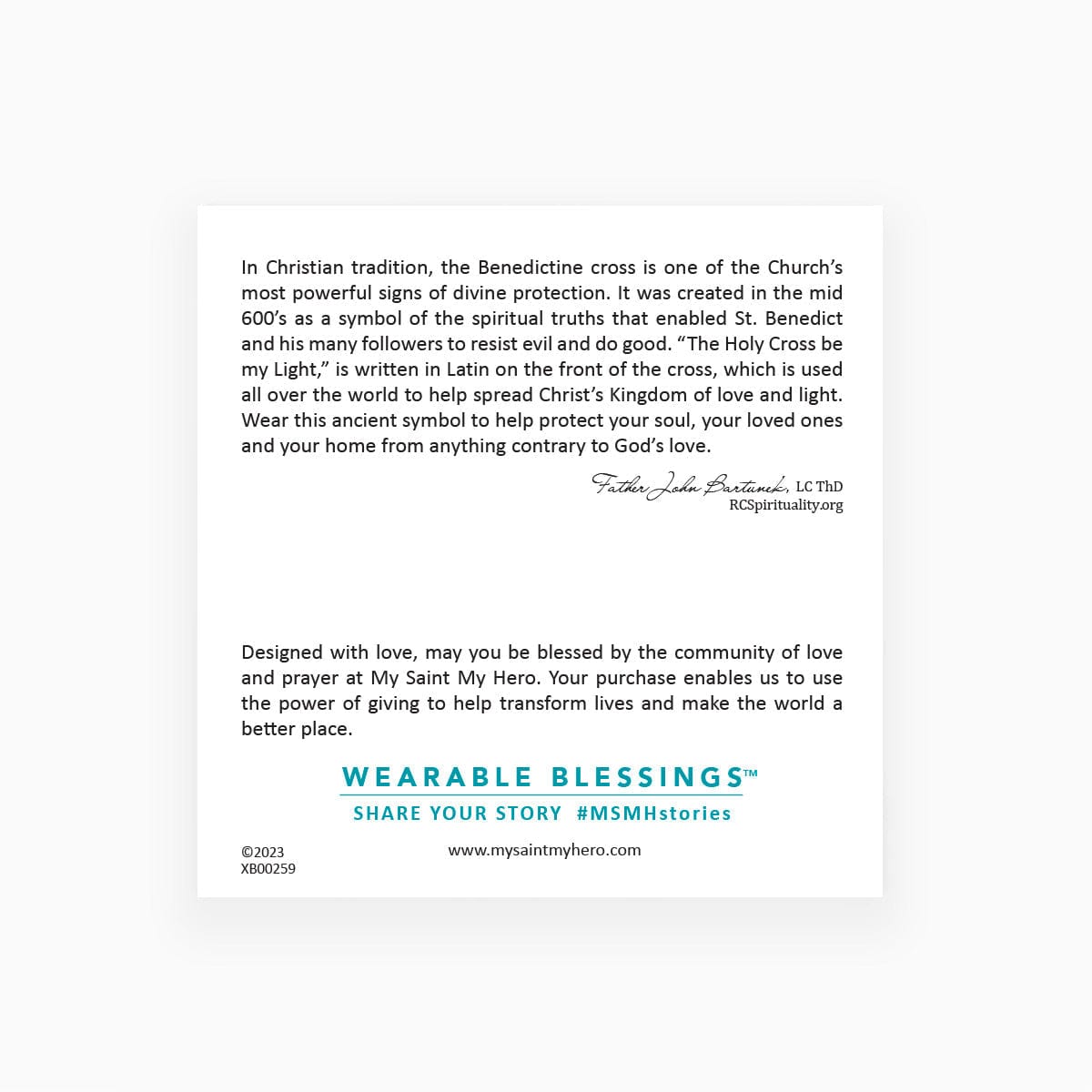 My Saint My Hero My Saint My Hero St Benedict Cuff - Little Miss Muffin Children & Home