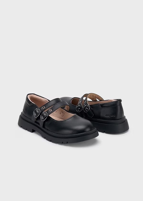 chunky black mary janes