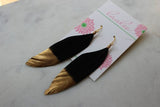 Laalee Jewelry Laalee Jewelry Gold Dipped Feather Earrings - Little Miss Muffin Children & Home