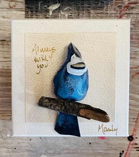 always with you blue bird pinting