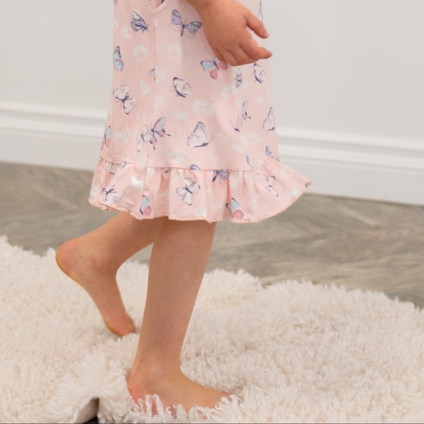 Sweet Bamboo Sweet Bamboo Boho Dress Butterfly Daisy Pink - Little Miss Muffin Children & Home