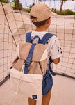 Tricolor Backpack in Navy