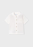 Bambula Cotton Button Down Shirt in Cream