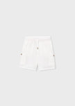 Bambula Cotton Shorts in Cream