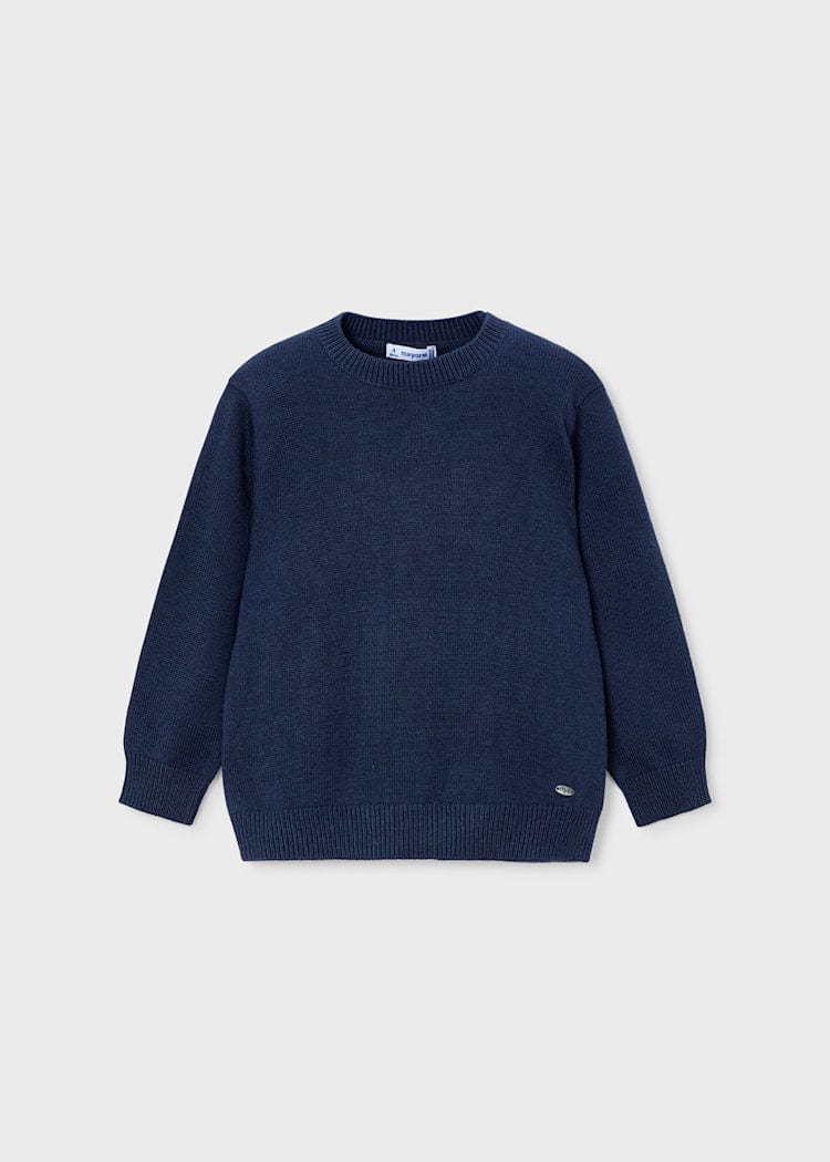 boys navy blue crew neck sweater