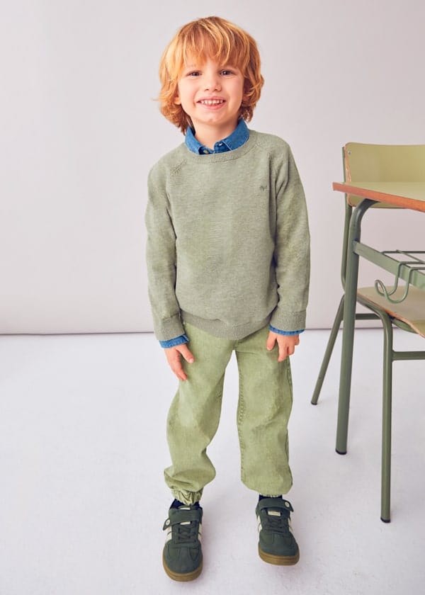 Mayoral Usa Inc Knit Sweater in Pistachio - Little Miss Muffin Children & Home
