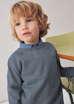 Mayoral Usa Inc Knit Sweater in Heather Steel - Little Miss Muffin Children & Home