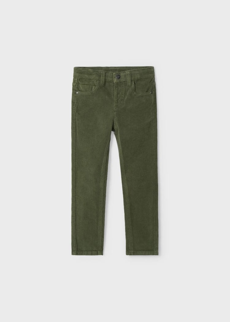 Mayoral Usa Inc Mayoral Slim Fit Corduroy Pants for Boys in Moss - Little Miss Muffin Children & Home