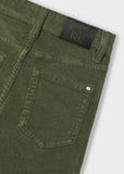 Mayoral Slim Fit Corduroy Pants for Boys in Moss