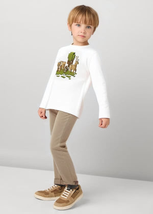 Mayoral Usa Inc Mayoral Slim Fit Corduroy Pants for Boys in Walnut - Little Miss Muffin Children & Home