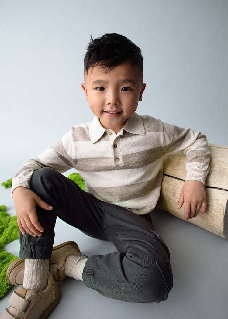 Mayoral Usa Inc Long Sleeve Knit Polo - Little Miss Muffin Children & Home