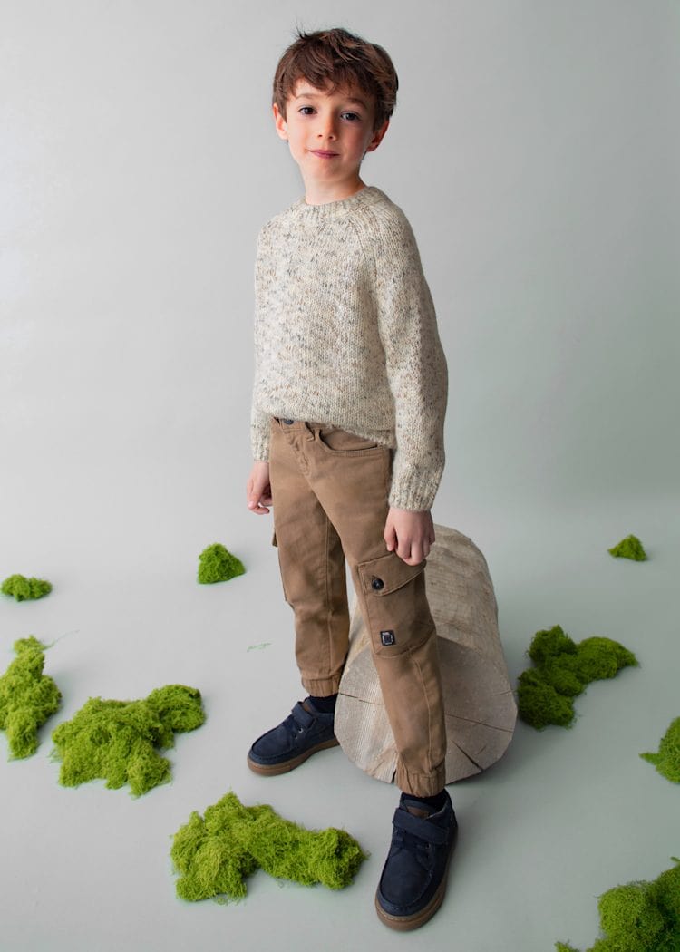 Mayoral Usa Inc Marled Knit Sweater in Cereal Mix - Little Miss Muffin Children & Home