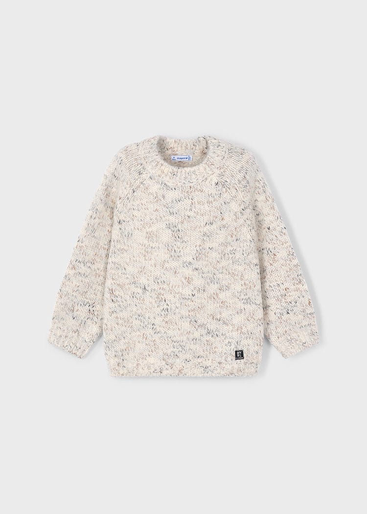 Mayoral Usa Inc Marled Knit Sweater in Cereal Mix - Little Miss Muffin Children & Home