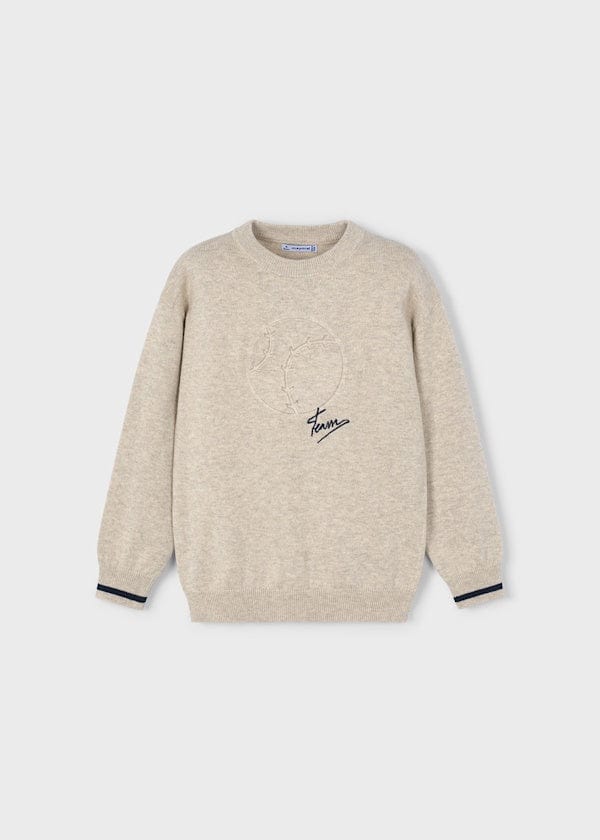 Mayoral Usa Inc Embossed Knit Sweater in Chai - Little Miss Muffin Children & Home