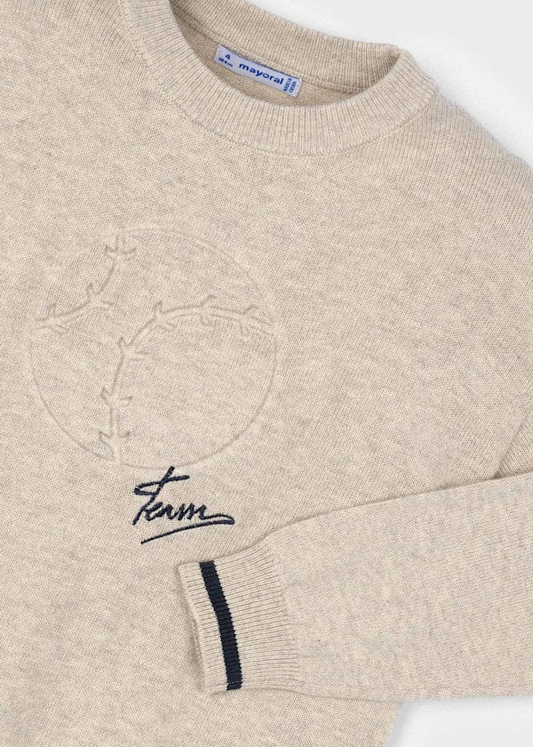 Mayoral Usa Inc Embossed Knit Sweater in Chai - Little Miss Muffin Children & Home