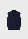 Mayoral Usa Inc Mayoral Tricot Knit Sweater Vest in Navy - Little Miss Muffin Children & Home