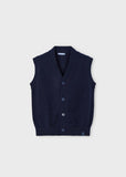 Mayoral Tricot Knit Sweater Vest in Navy