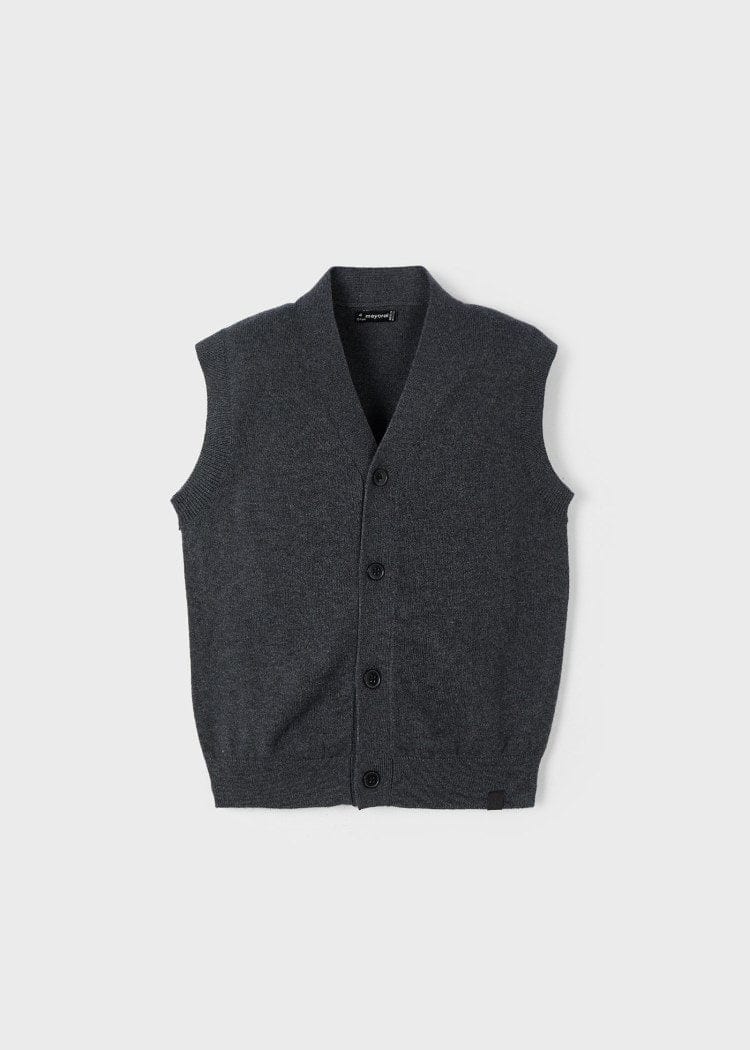 Mayoral Usa Inc Mayoral Tricot Knit Sweater Vest in Pencil Grey - Little Miss Muffin Children & Home
