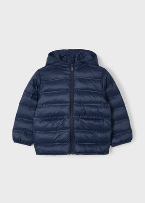 Mayoral Quilted Puffer Coat in Navy