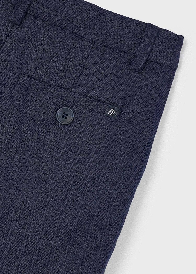 Mayoral Usa Inc Mayoral Linen Dress Shorts in Navy - Little Miss Muffin Children & Home