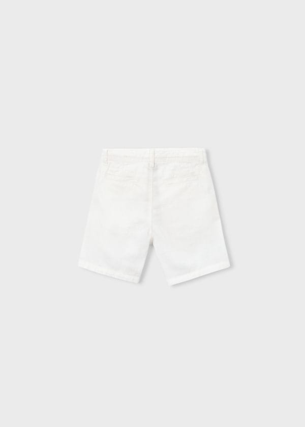 Mayoral Usa Inc Linen Bermuda Shorts in Cream - Little Miss Muffin Children & Home