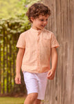 Linen Bermuda Shorts in White