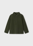 Mayoral Long Sleeve Polo Shirt in Moss