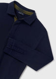 Mayoral Long Sleeve Polo in Navy