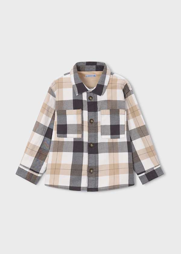 Button Down Plaid Overshirt