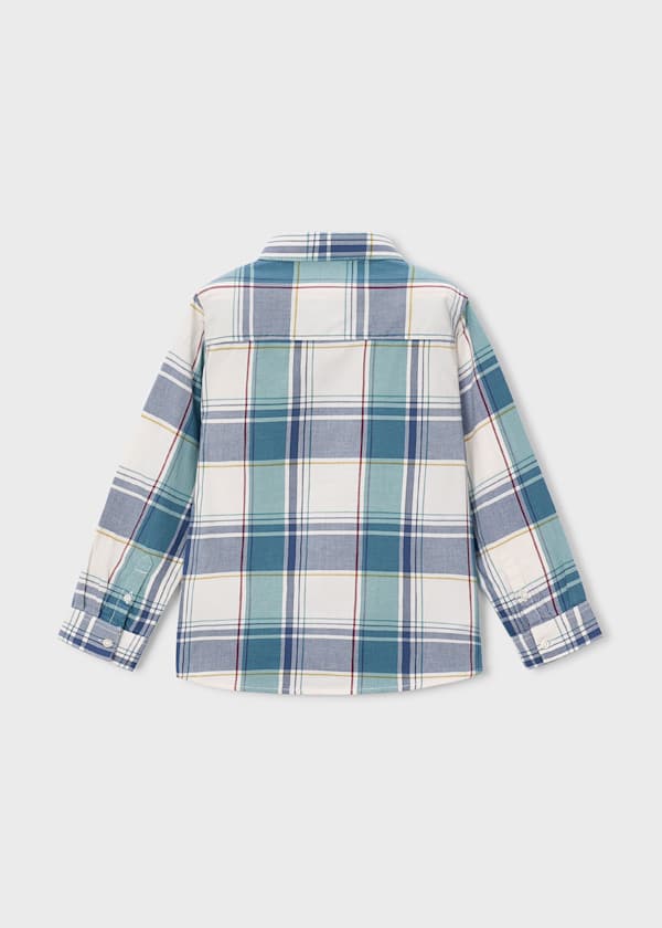 Long Sleeve Button Down Plaid Shirt