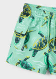 Mayoral Turtle Print Swim Trunks