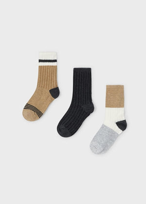 Mayoral 3-Pair Sock Set for Boys